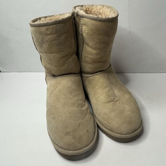 Emu Ridge Australia Suede Wool Lined Pull On Boots Mens Size 11 Women’s 12 - Picture 1 of 13